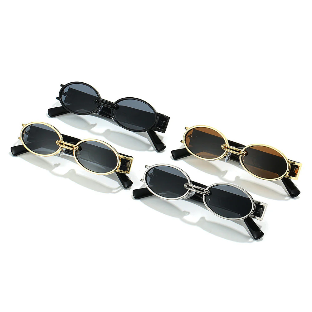 Vintage Oval Steampunk Sunglasses - Image 10