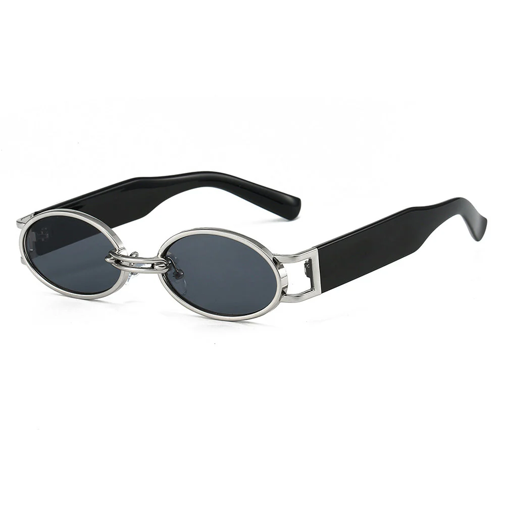 Vintage Oval Steampunk Sunglasses - Image 2