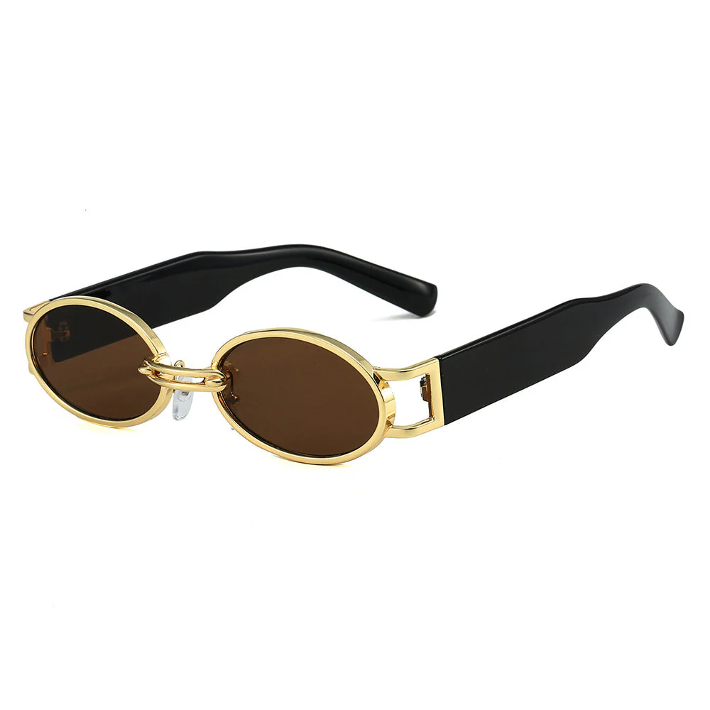 Vintage Oval Steampunk Sunglasses - Image 3