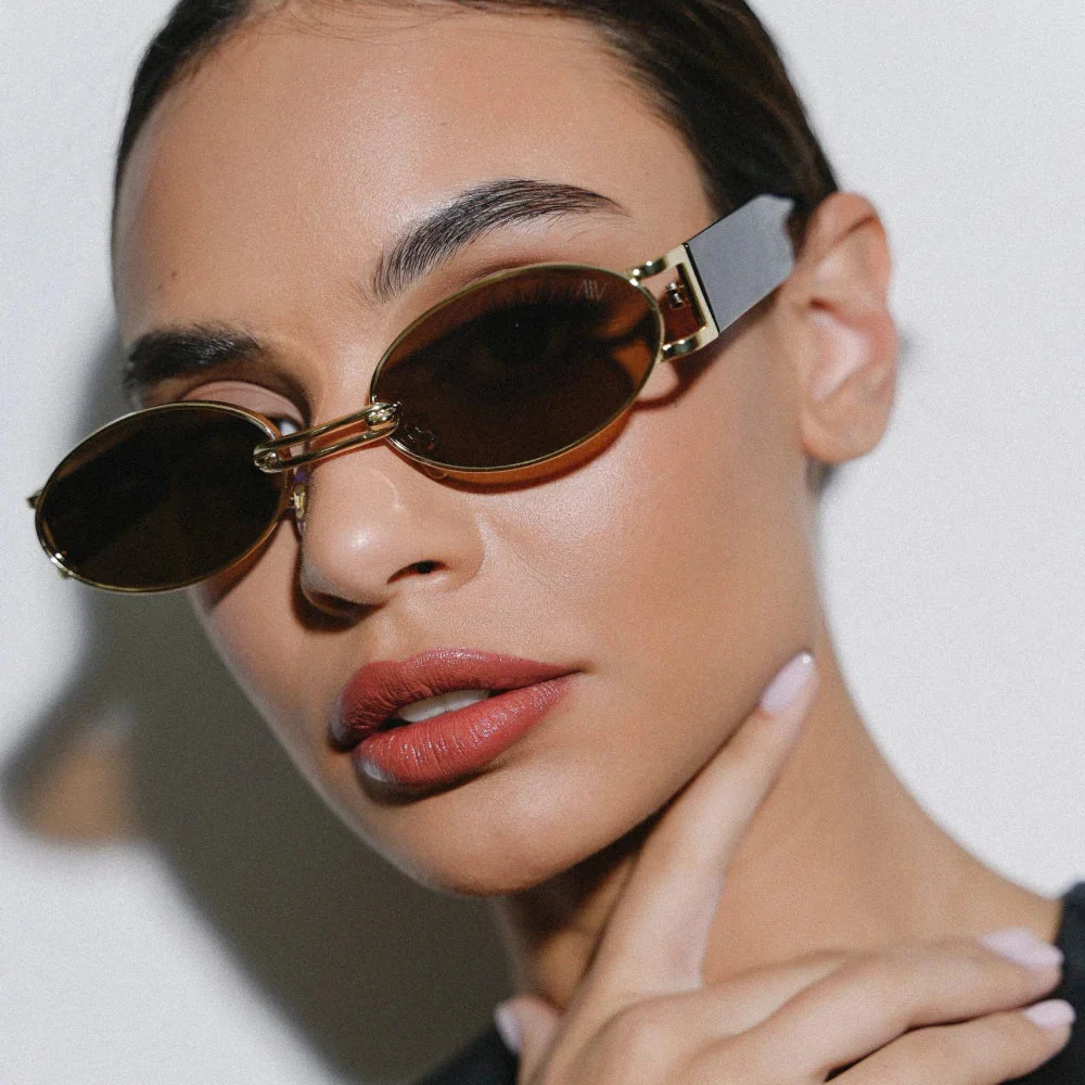 Vintage Oval Steampunk Sunglasses - Image 6