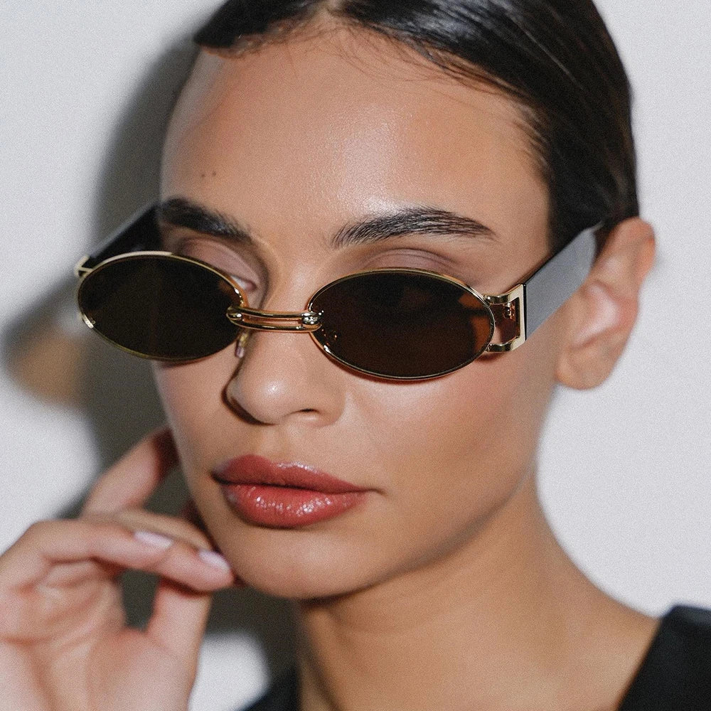 Vintage Oval Steampunk Sunglasses - Image 8