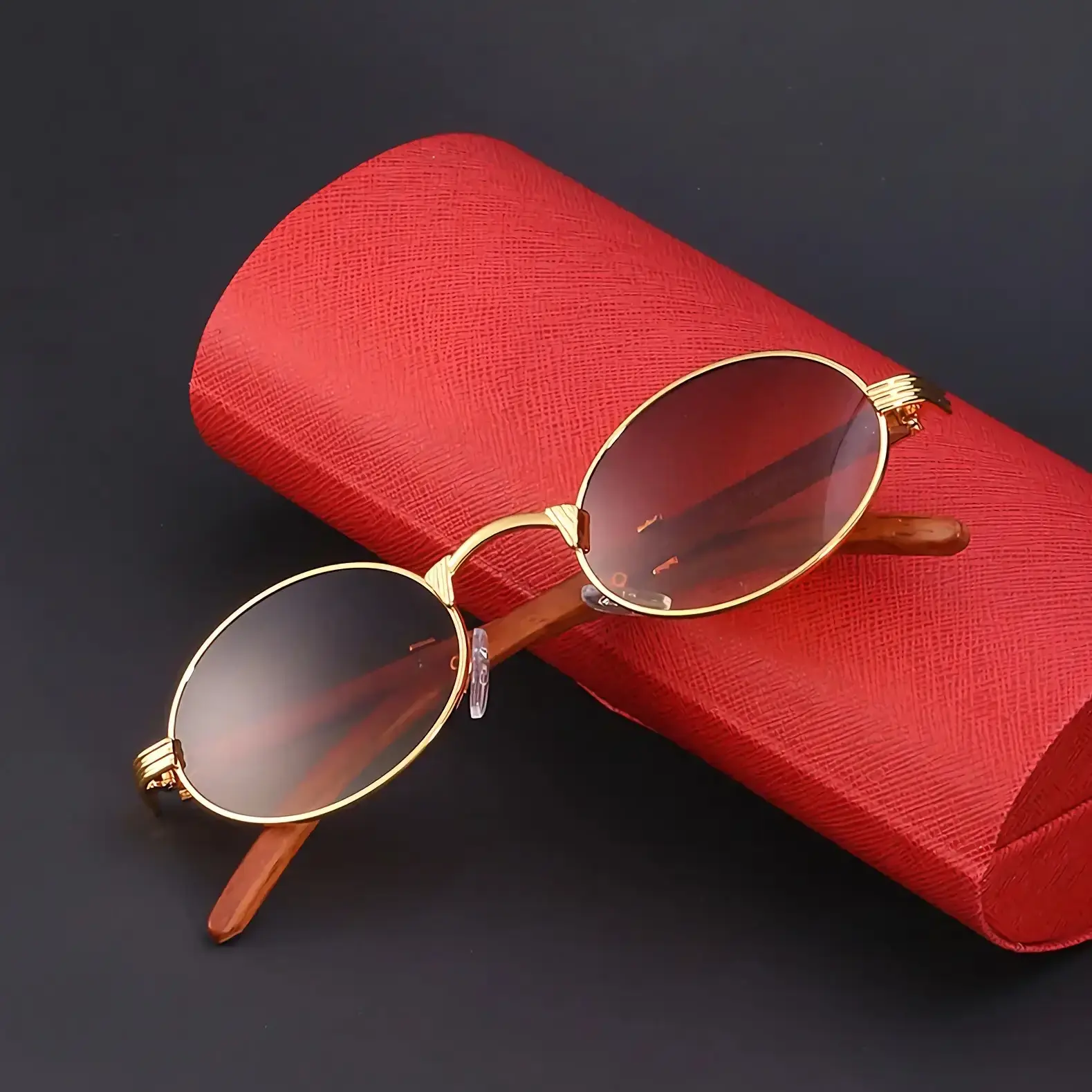 Vintage Oval Sunglasses - Image 6