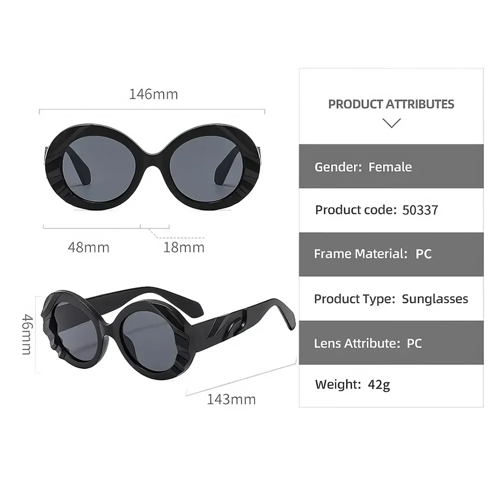 Vintage Round Sunglasses - Image 13