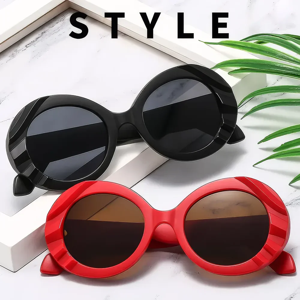 Vintage Round Sunglasses - Image 8