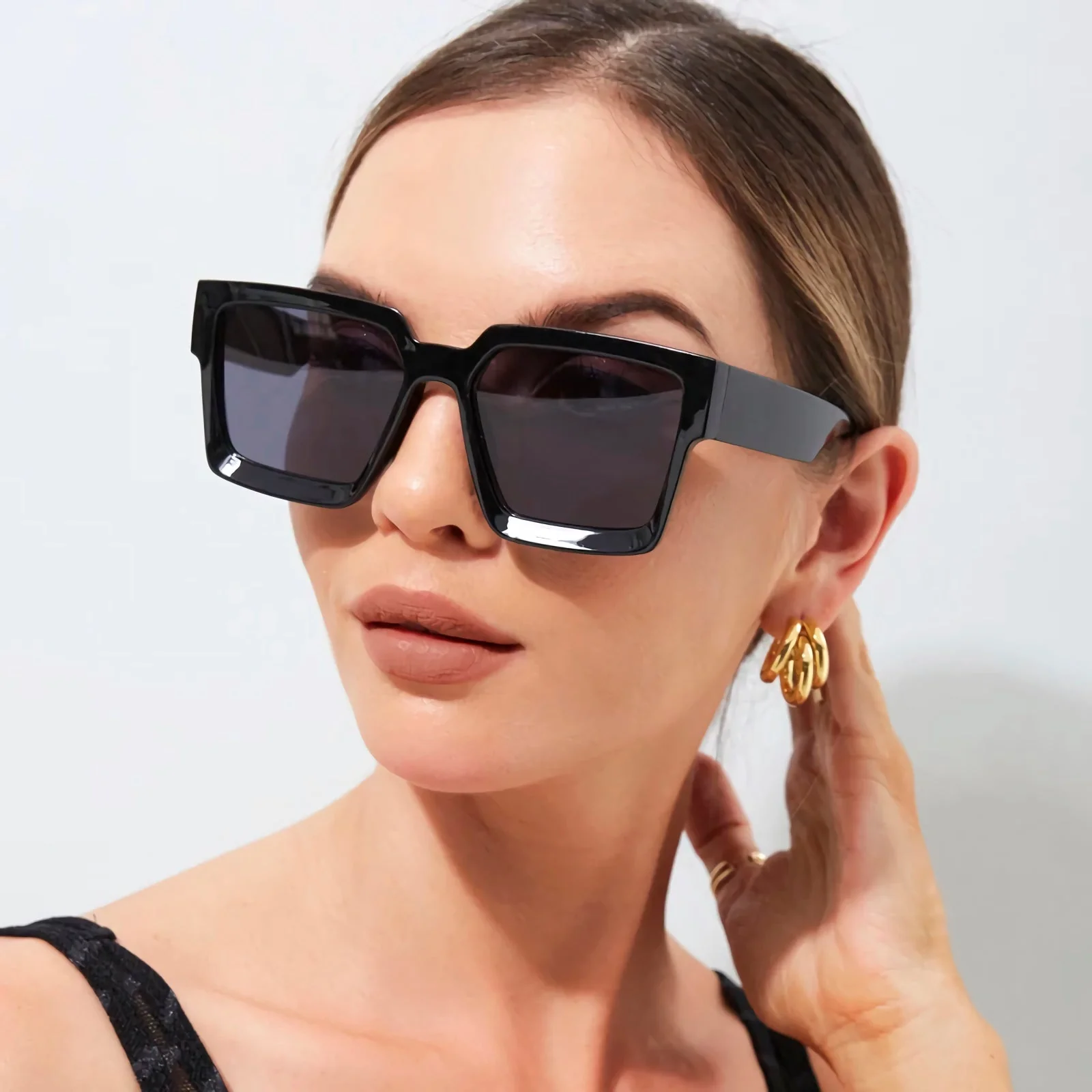Vintage Small Square Sunglasses - Image 11