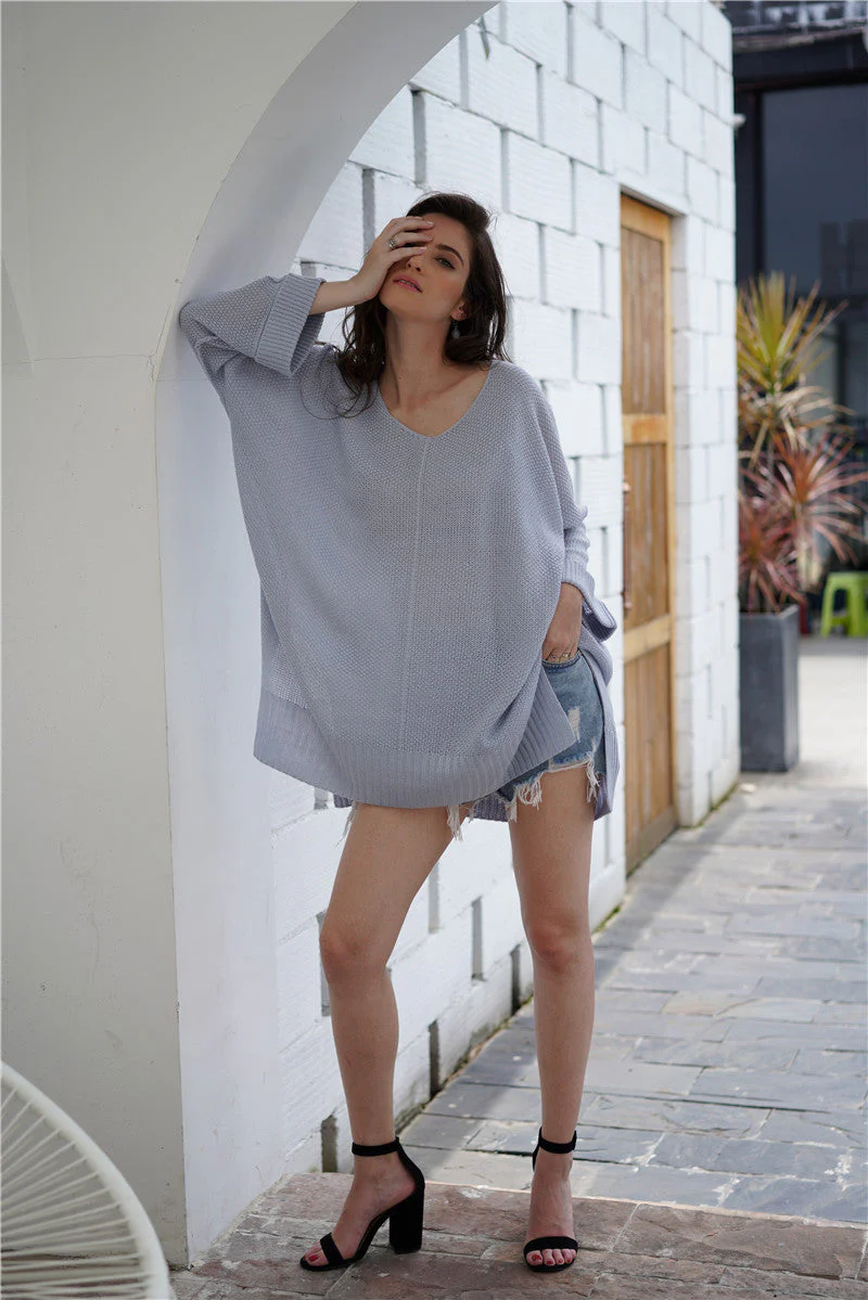 Waffle Knit Oversized Tunic Long Sleeve - Image 14