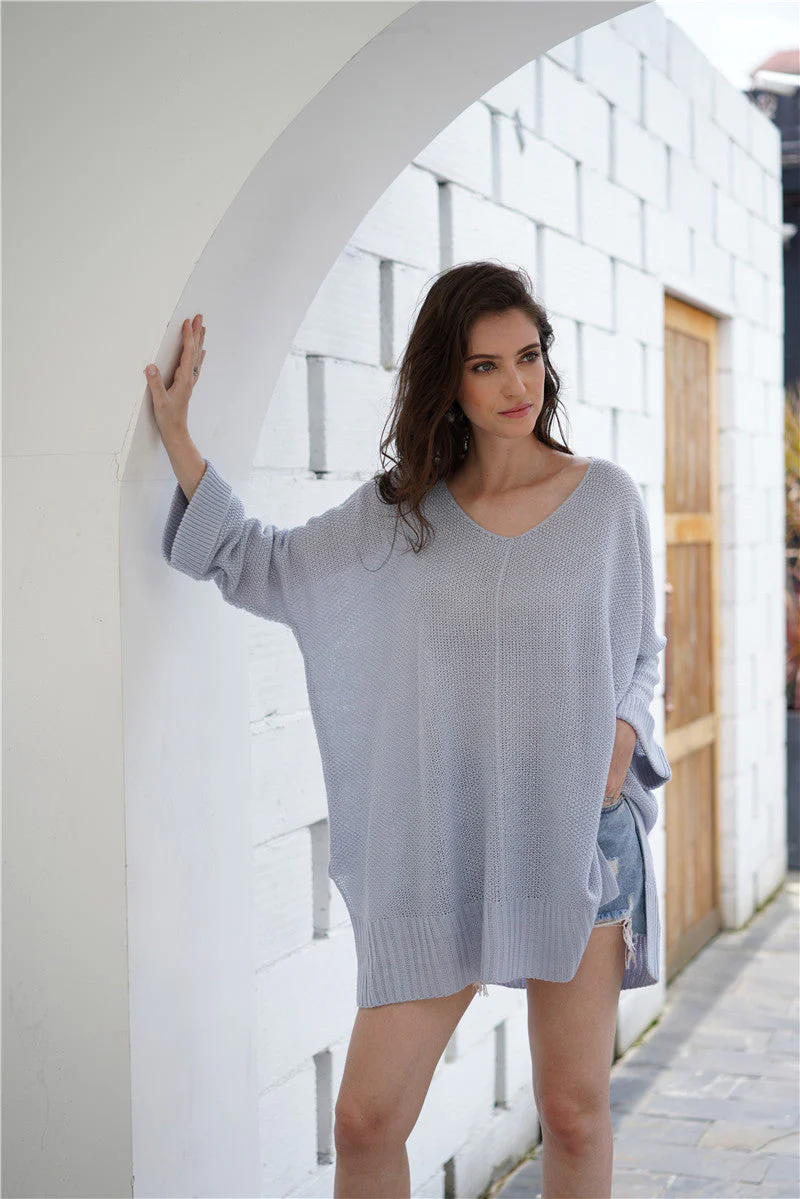 Waffle Knit Oversized Tunic Long Sleeve - Image 15