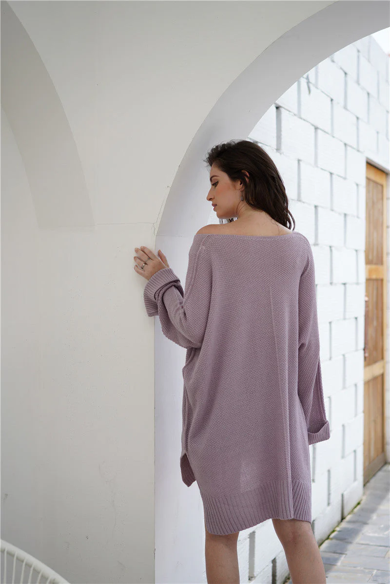 Waffle Knit Oversized Tunic Long Sleeve - Image 20