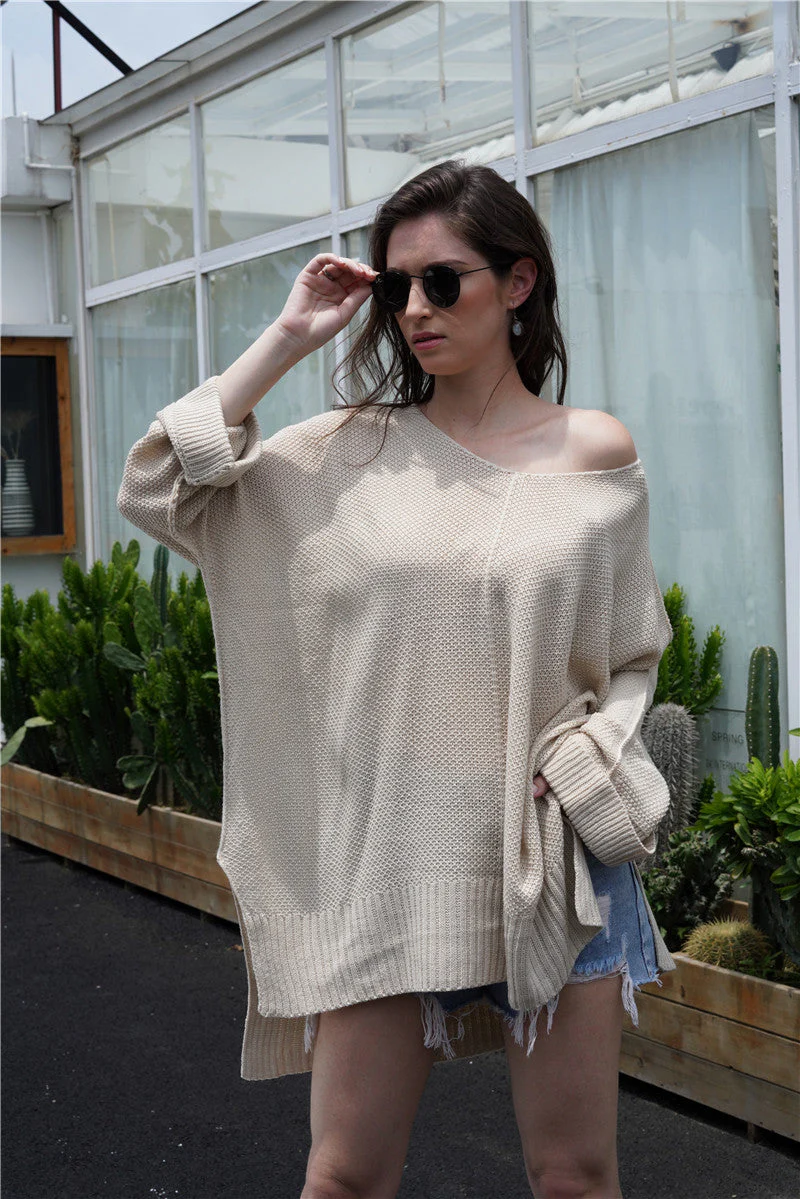 Waffle Knit Oversized Tunic Long Sleeve - Image 6