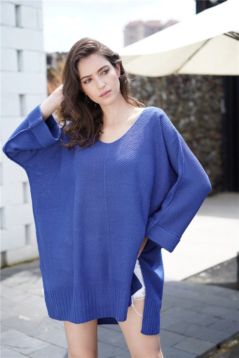 Waffle Knit Oversized Tunic Long Sleeve - Image 8