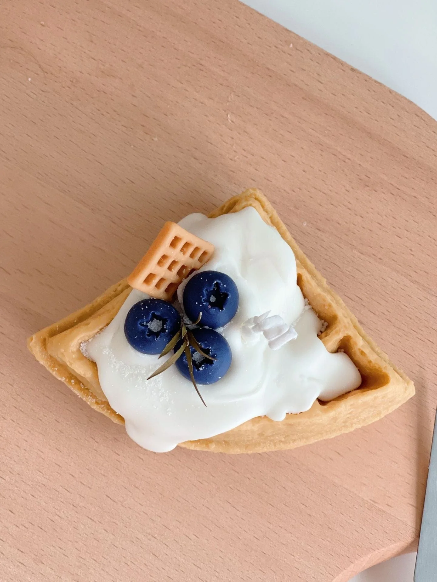 Waffle with Cream Decorative Candle - Image 4