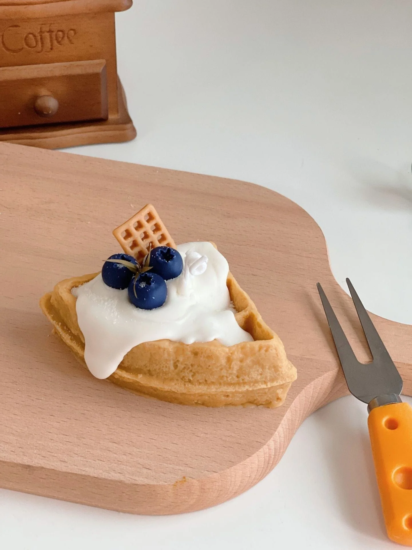 Waffle with Cream Decorative Candle - Image 5