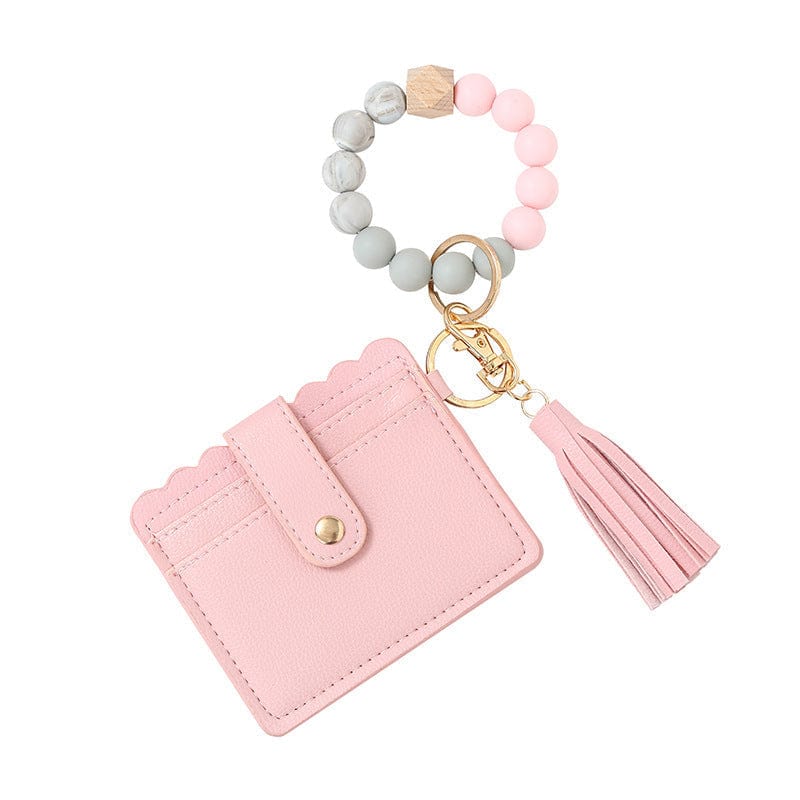Wallet Bracelet Key Chain with Tassel - Image 3