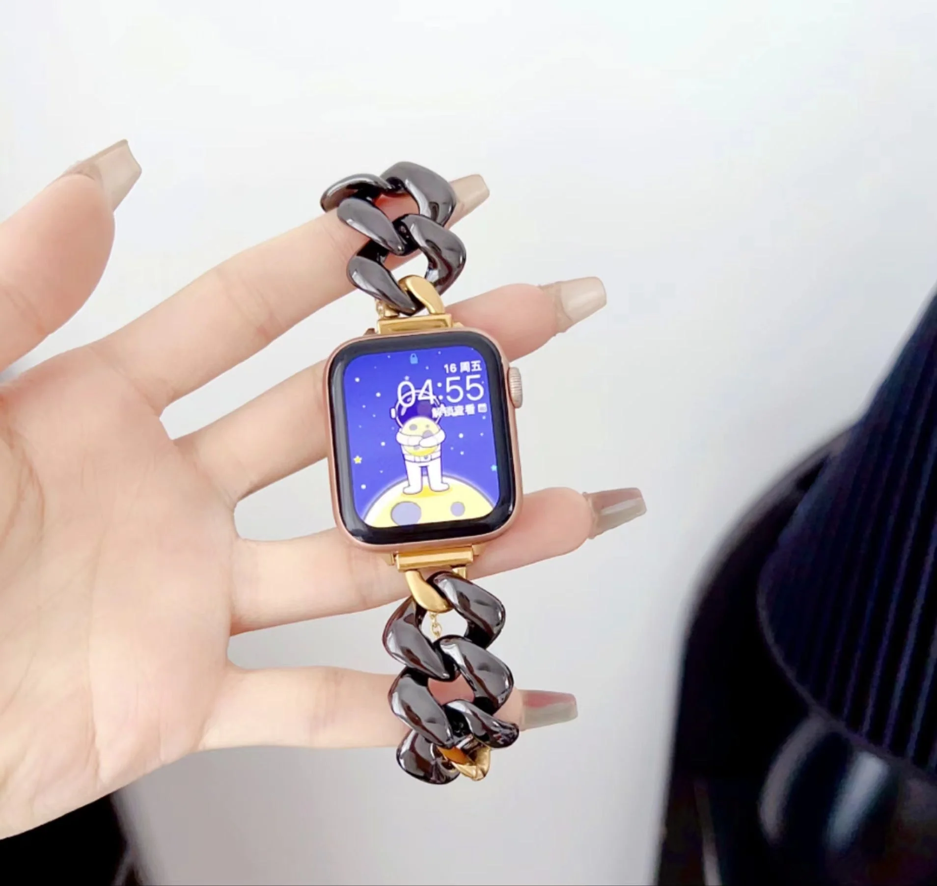 Watch Ceramic Stainless Steel Chain Metal Strap - Image 2