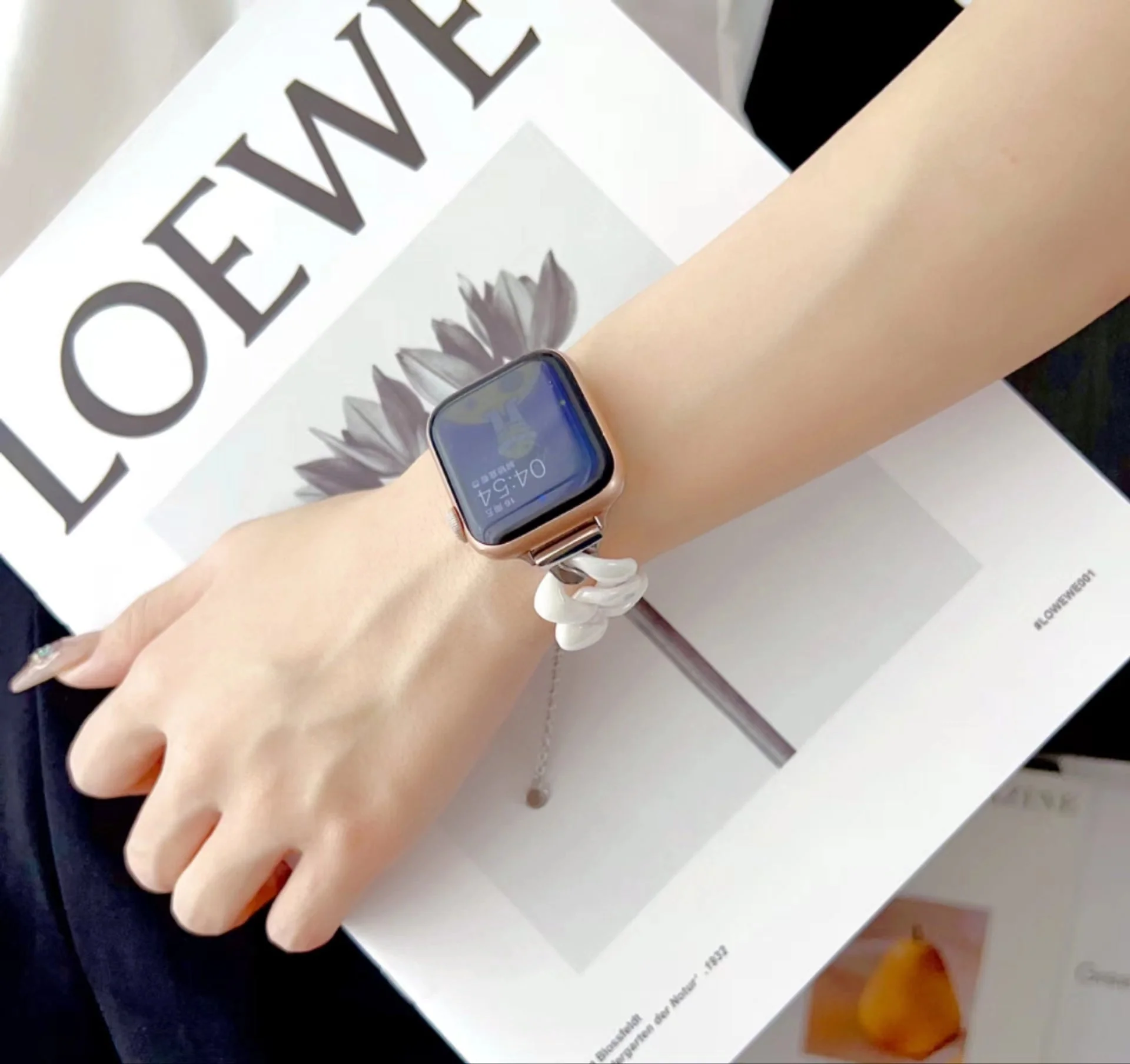 Watch Ceramic Stainless Steel Chain Metal Strap - Image 5