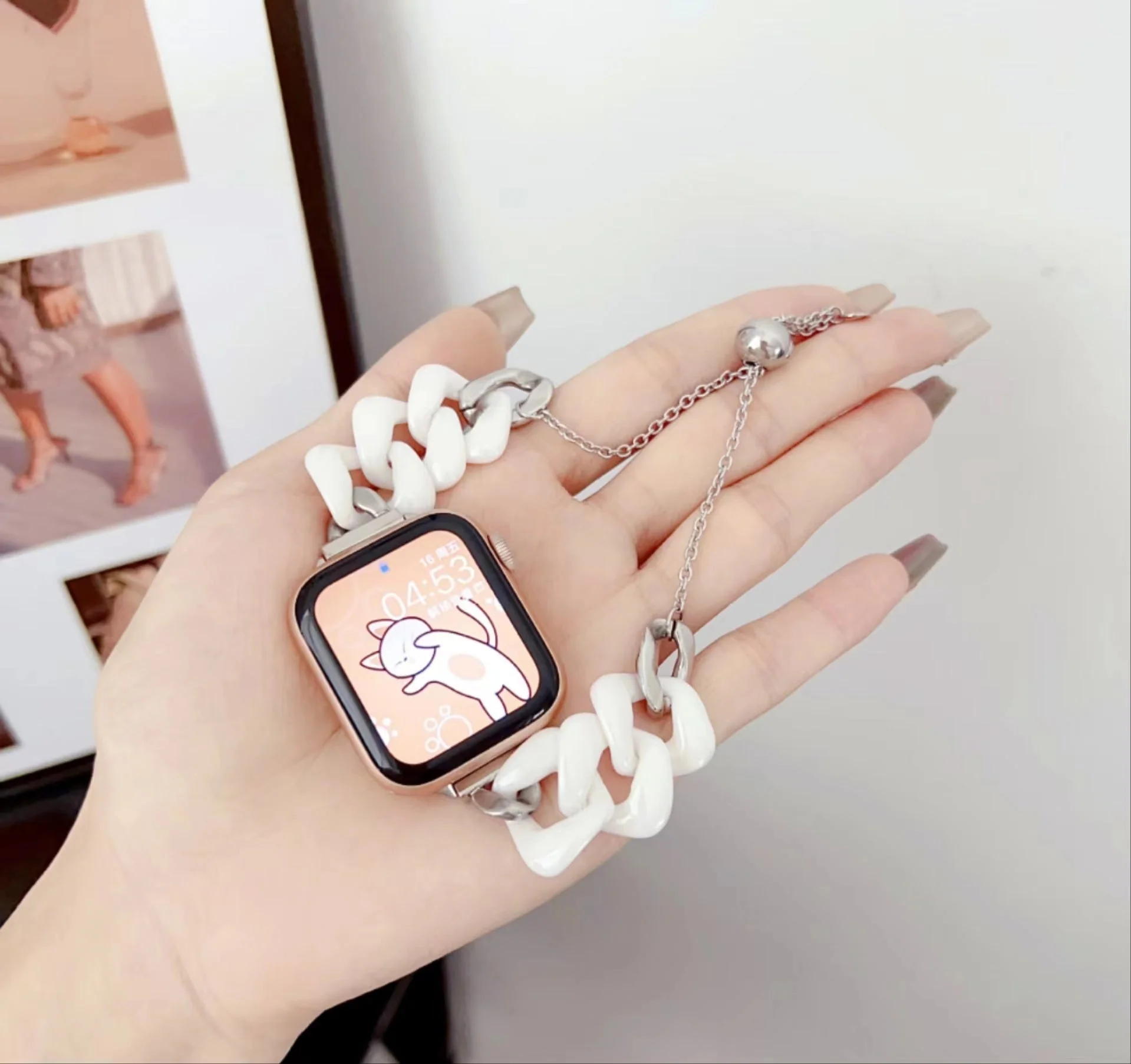 Watch Ceramic Stainless Steel Chain Metal Strap - Image 8