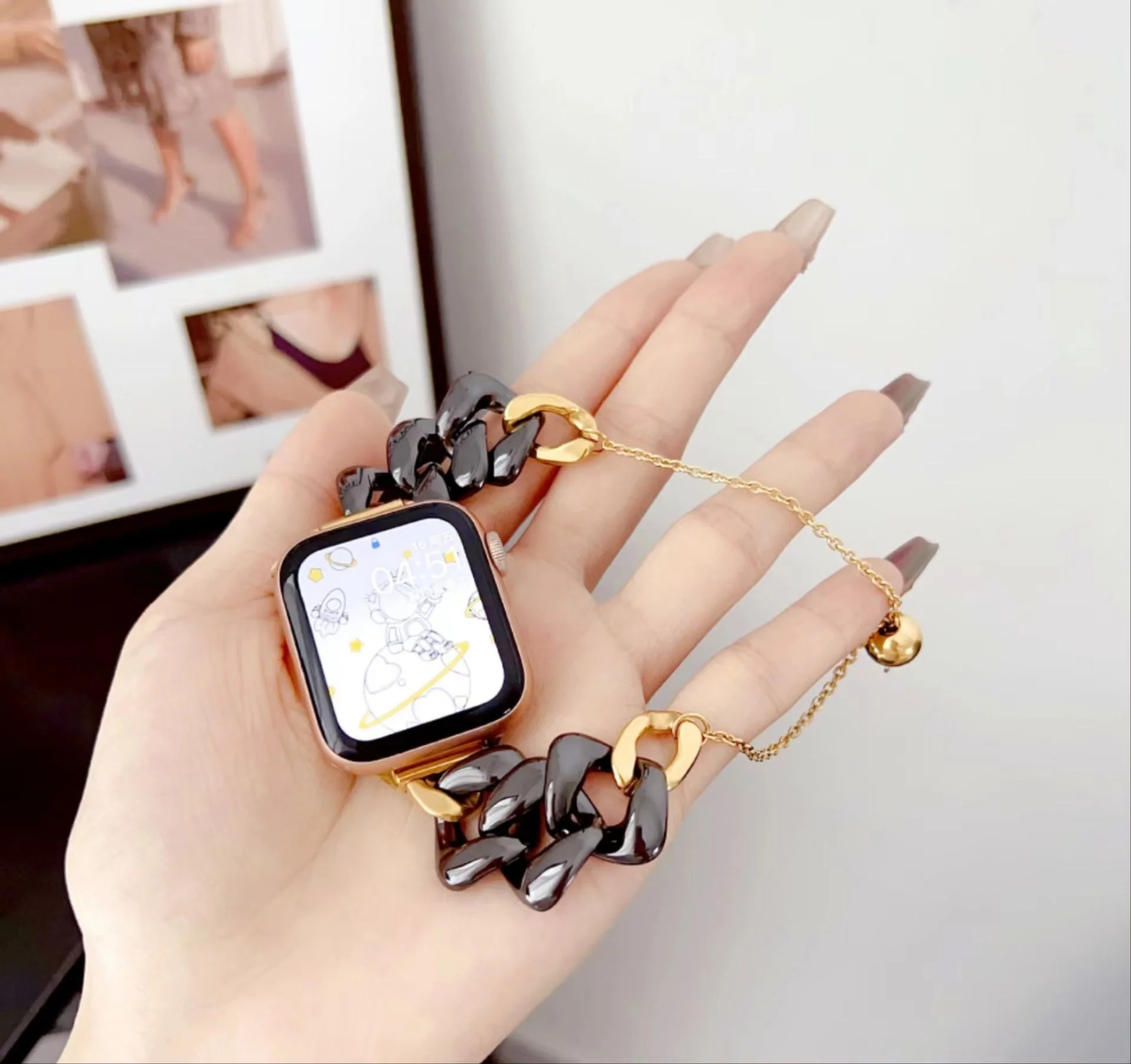 Watch Ceramic Stainless Steel Chain Metal Strap - Image 9