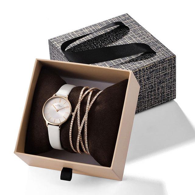 Watch Exquisite Drawer Box Crystal Bracelet Watch Set Source - Image 3