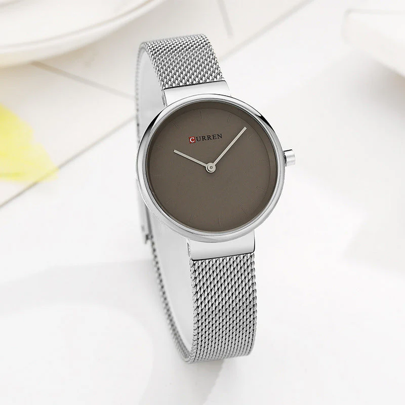 Water Quartz Watch Mesh Belt Casual Business Pointer Watch - Image 3