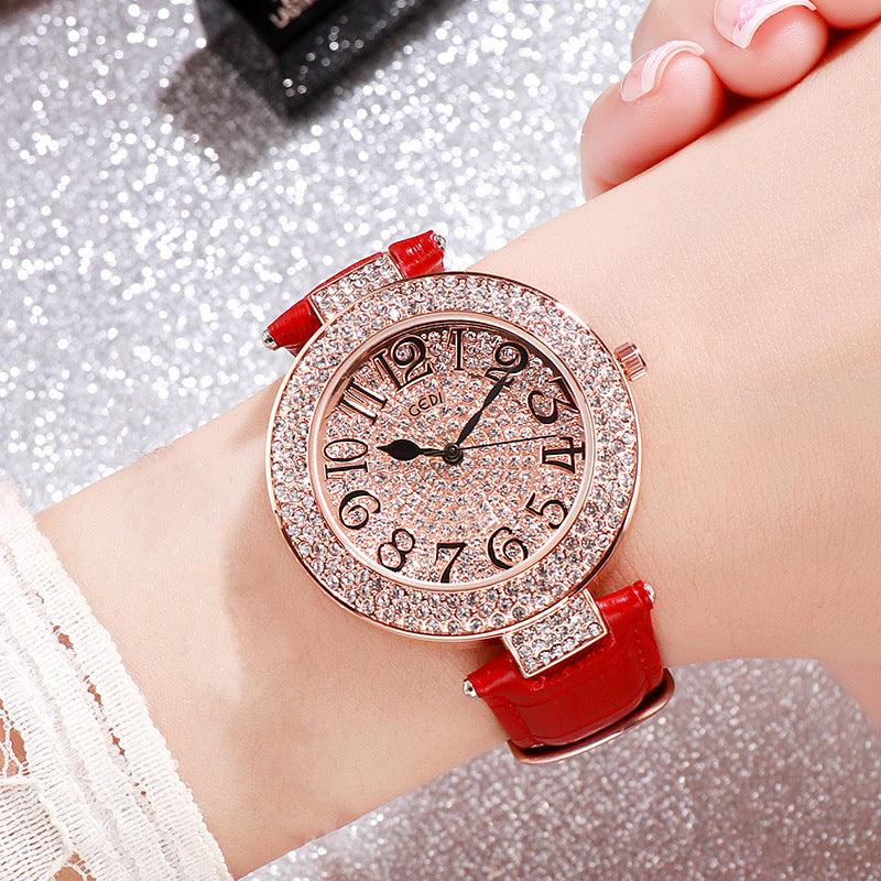 Waterproof Diamond Watch Student Large Dial - Image 7