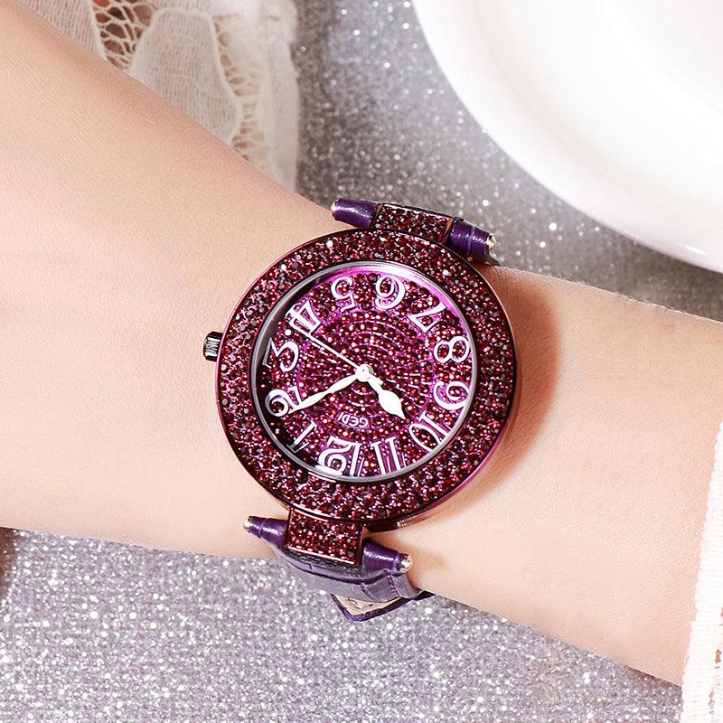 Waterproof Diamond Watch Student Large Dial - Image 9