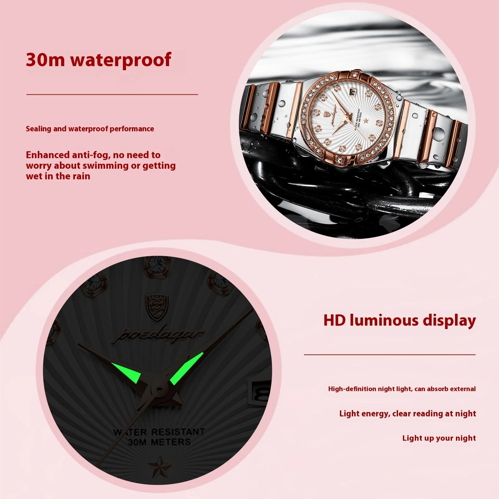 Waterproof Luminous Ultra-thin Watch - Image 3