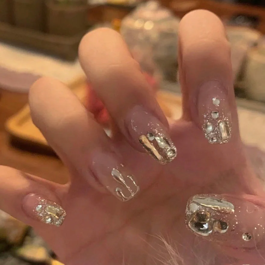 Wear Tip Three-dimensional Water Drop Handmade Nail Sticker - Image 4