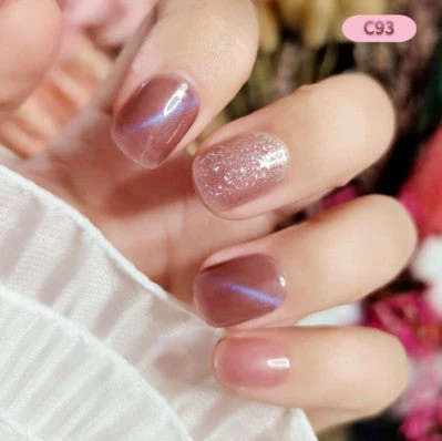 Wearable Fake Nail Patch Manicure Finished Removable Opal Long - Image 2