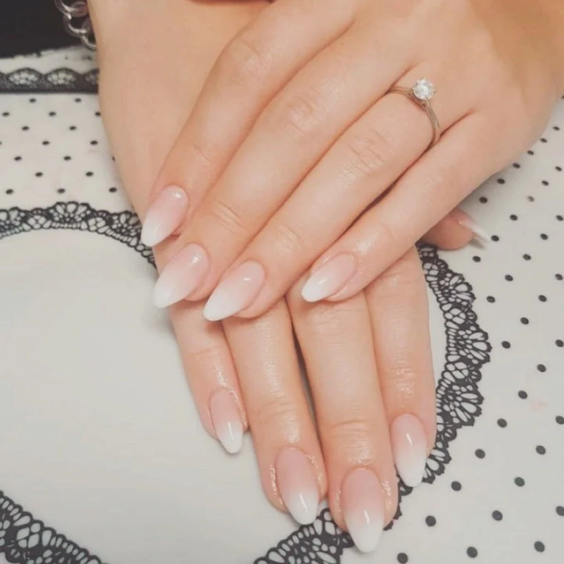 Wearing Nail Advanced Almond French Finished Manicure - Image 3