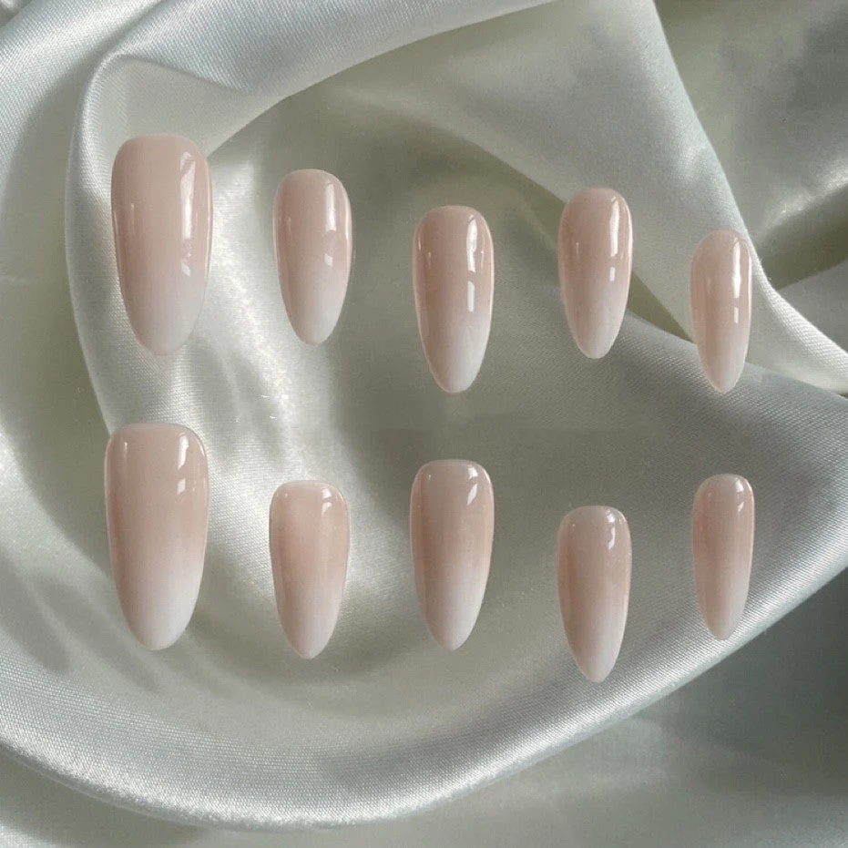 Wearing Nail Advanced Almond French Finished Manicure - Image 4