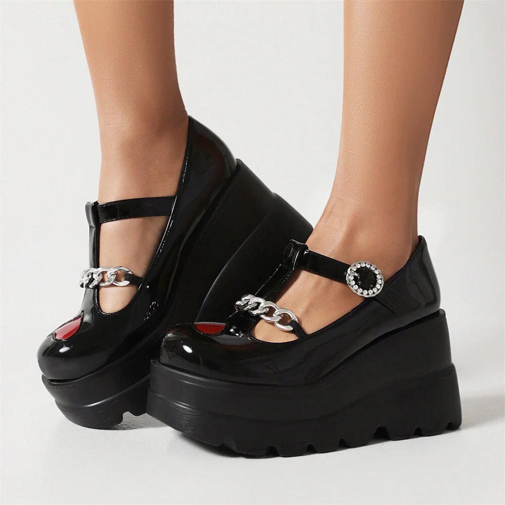 Wedge Heel Flats Shoes - Image 51