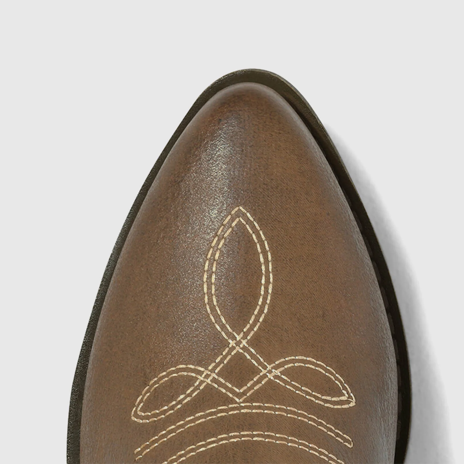 Western Cowboy Boots Embroidered Mid-Calf Pointed Toe Cowgirl Booties - Image 10
