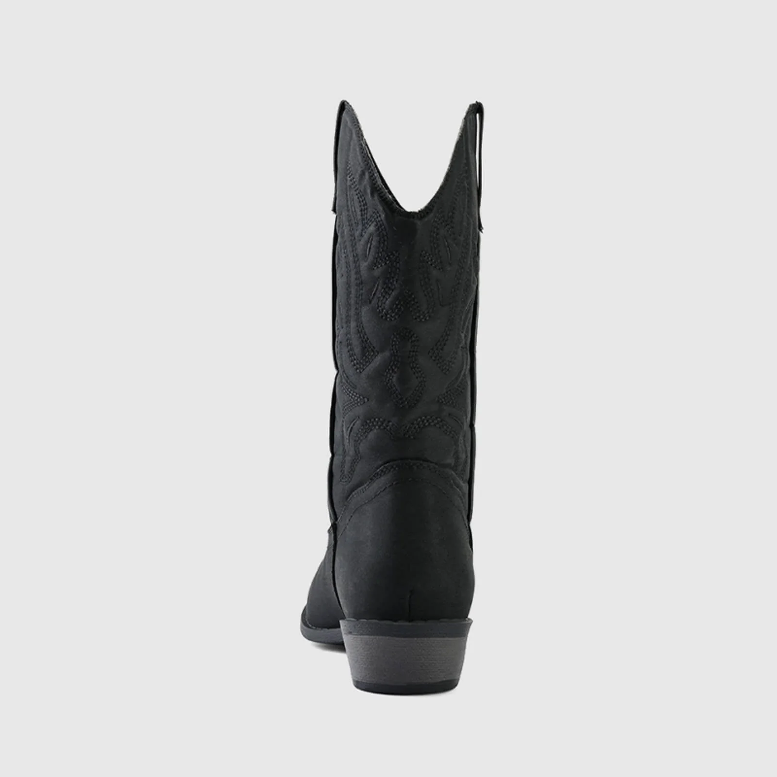 Western Cowboy Boots Embroidered Mid-Calf Pointed Toe Cowgirl Booties - Image 21