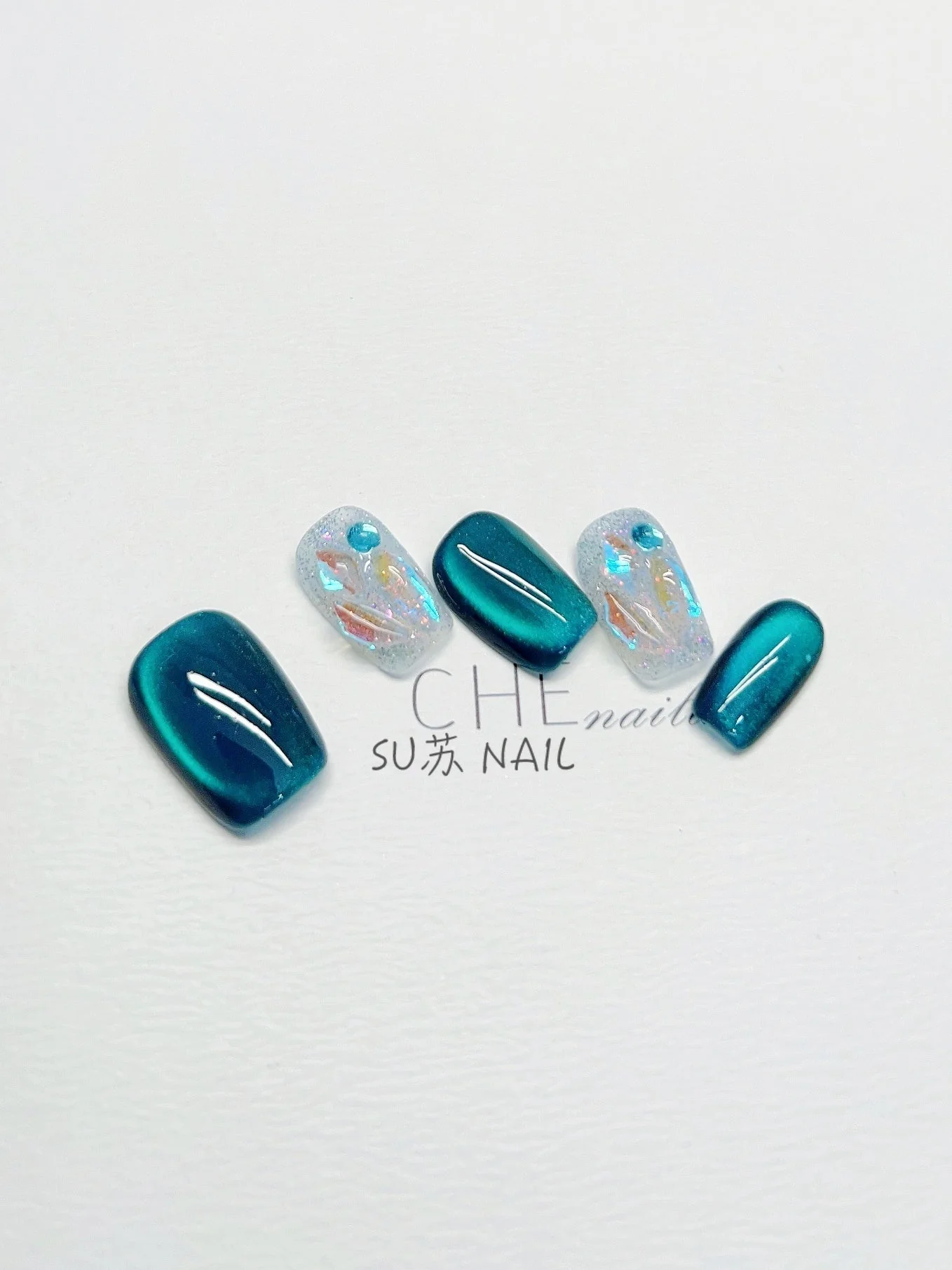 White Finished Product Nail Sticker - Image 3