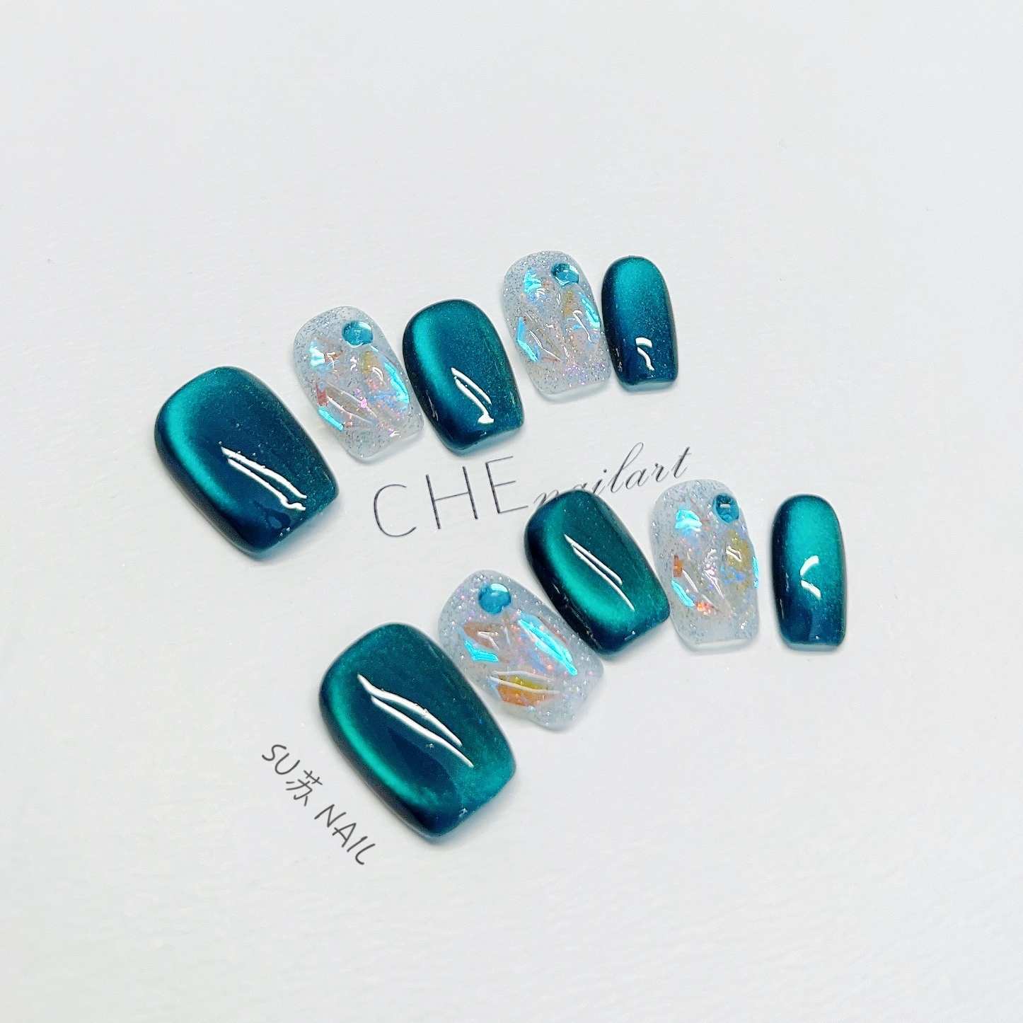 White Finished Product Nail Sticker - Image 4