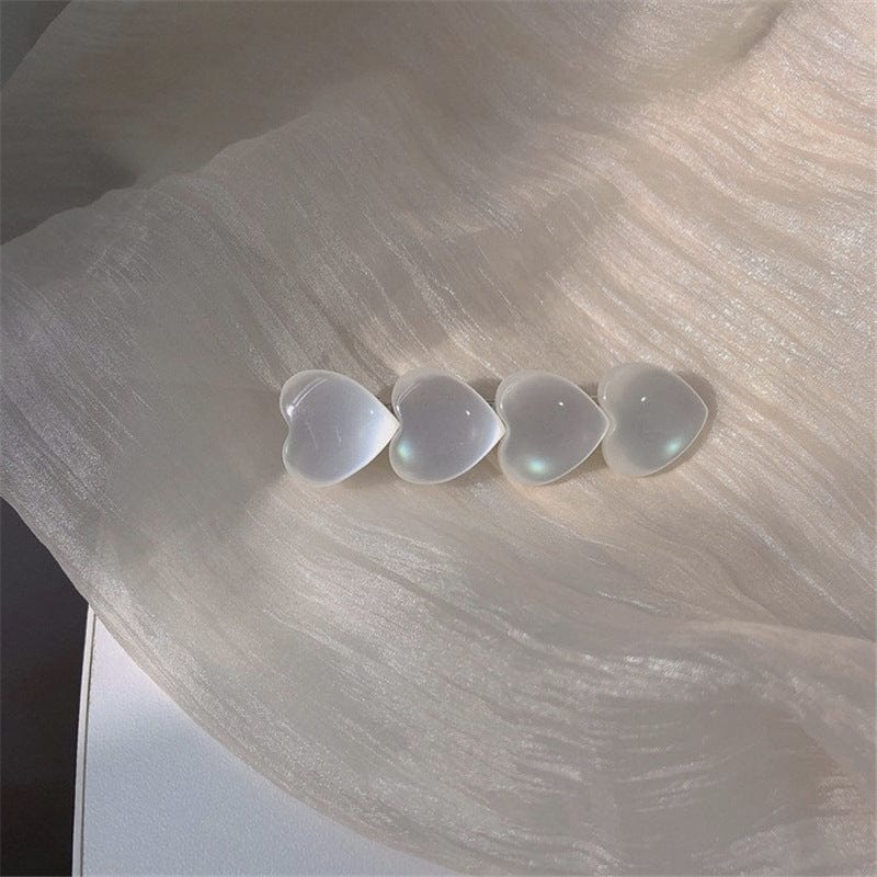 White Iridescent Stone Hair Clip - Image 6