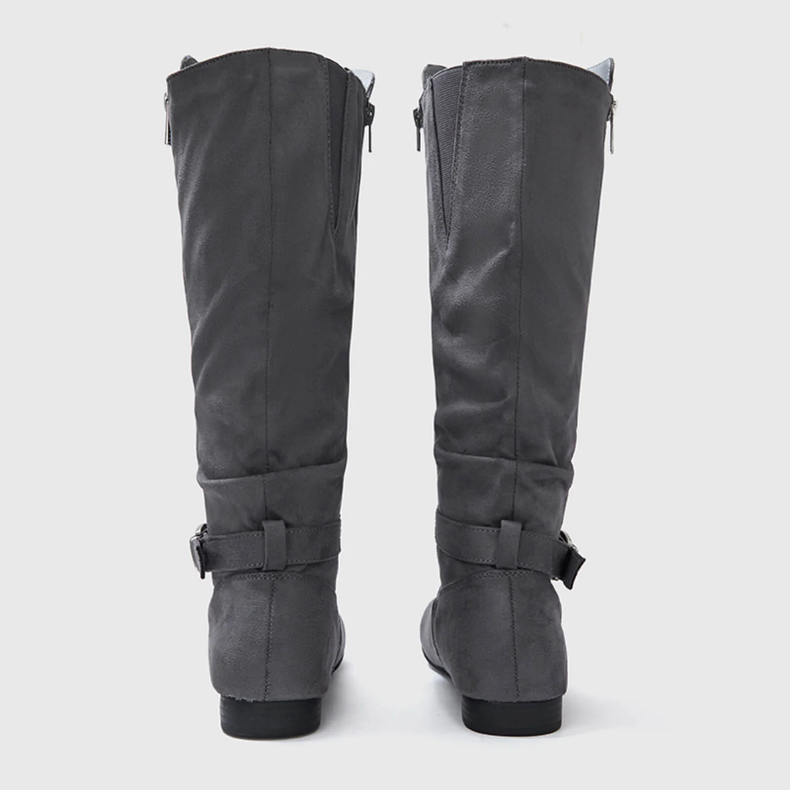 Wide Calf Knee High Boots Zipper Style - Image 8