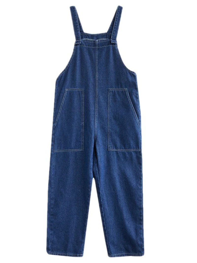 Wide Leg Denim Overalls For Women/Casual Jumpsuit/Summer and Spring Jumpsuit - Image 3