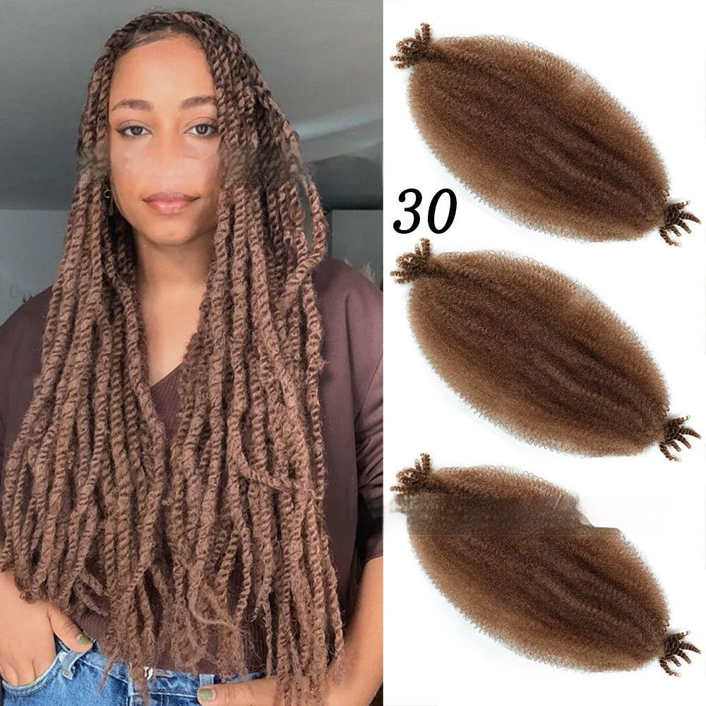 Wig Crochet Hair Springy Afro Twist Hair Chemical Fiber Wig Dreadlocks - Image 10