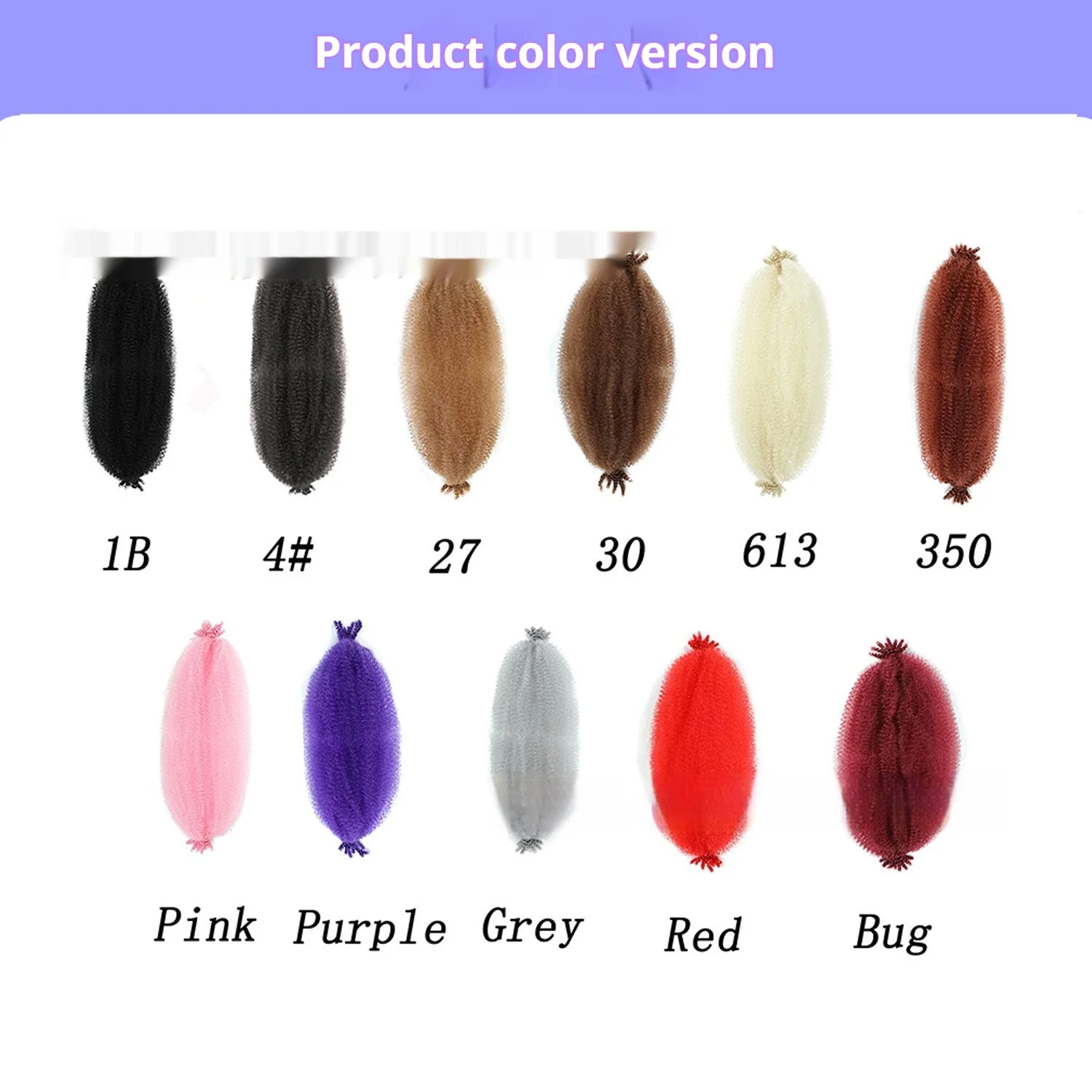 Wig Crochet Hair Springy Afro Twist Hair Chemical Fiber Wig Dreadlocks - Image 5