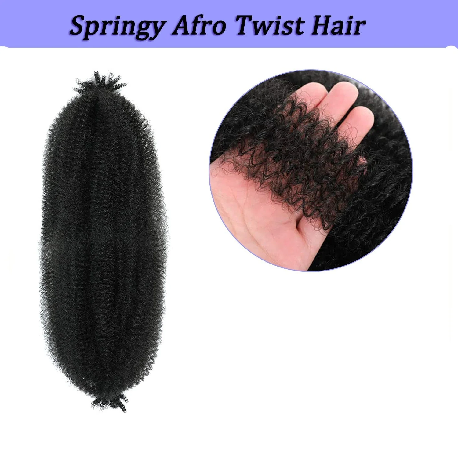Wig Crochet Hair Springy Afro Twist Hair Chemical Fiber Wig Dreadlocks - Image 7