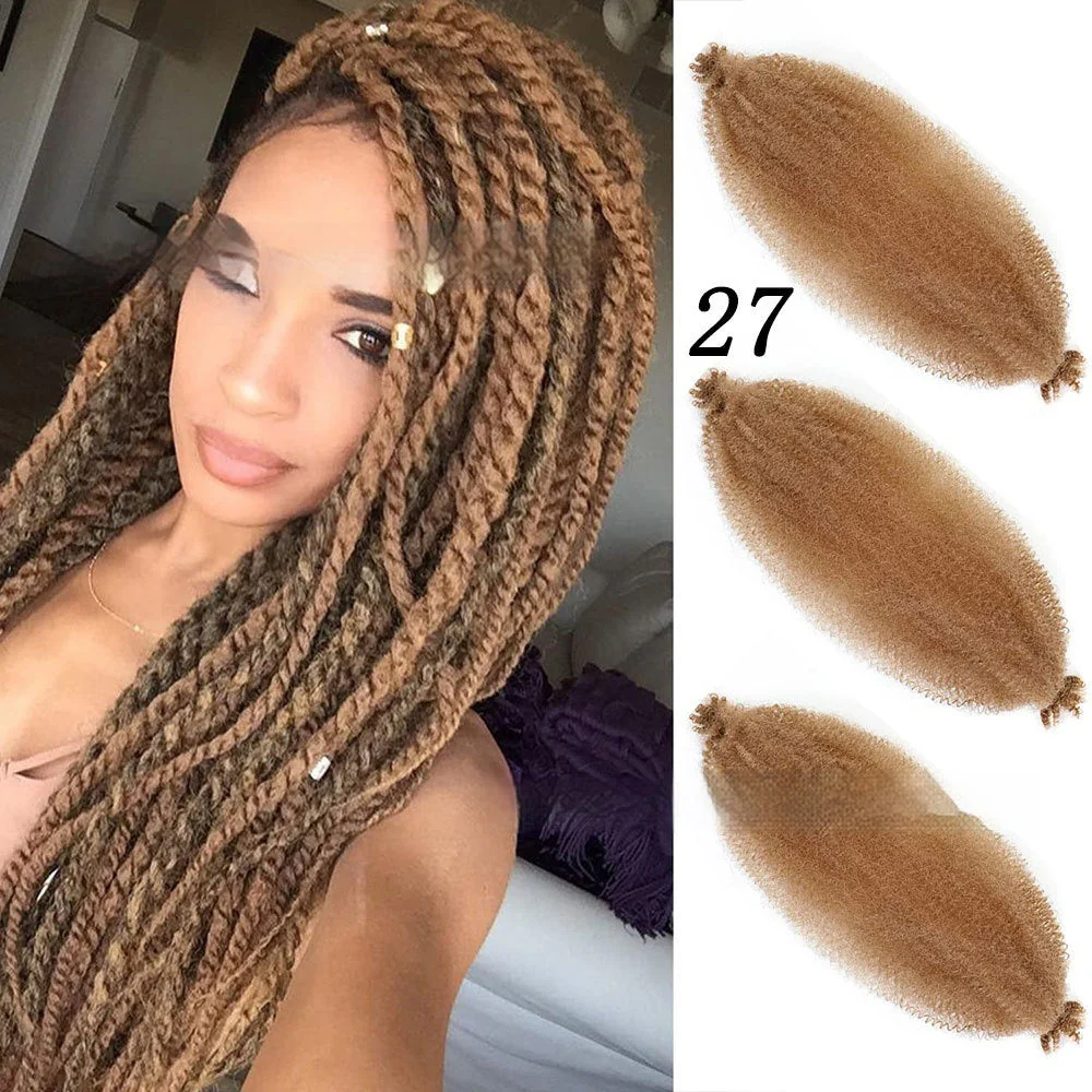Wig Crochet Hair Springy Afro Twist Hair Chemical Fiber Wig Dreadlocks - Image 9
