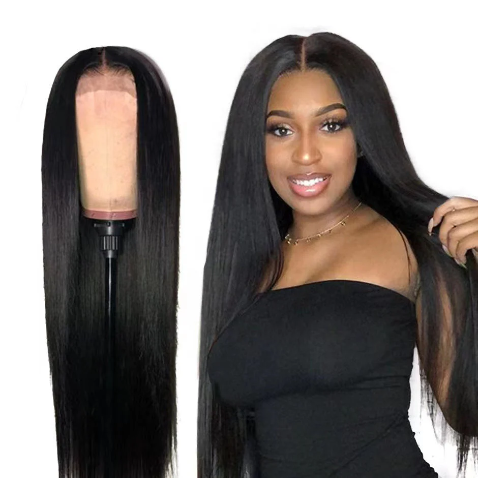 Wig Female Chemical Fiber Front Lace Middle Black - Image 5