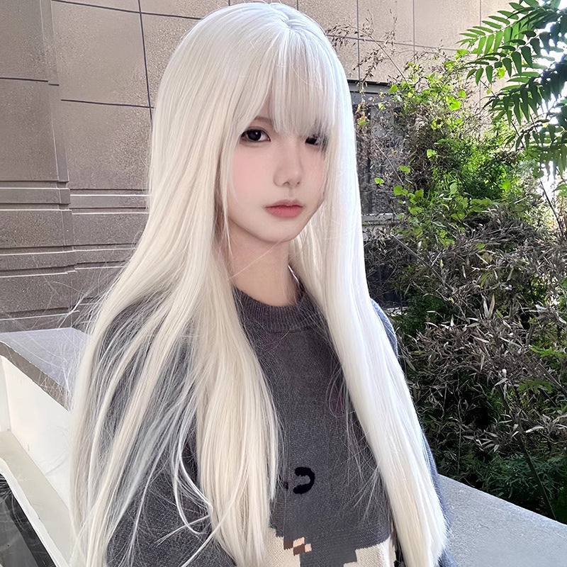 Wig Female Natural Full-head Wig Style Fluffy Long Straight Hair - Image 10