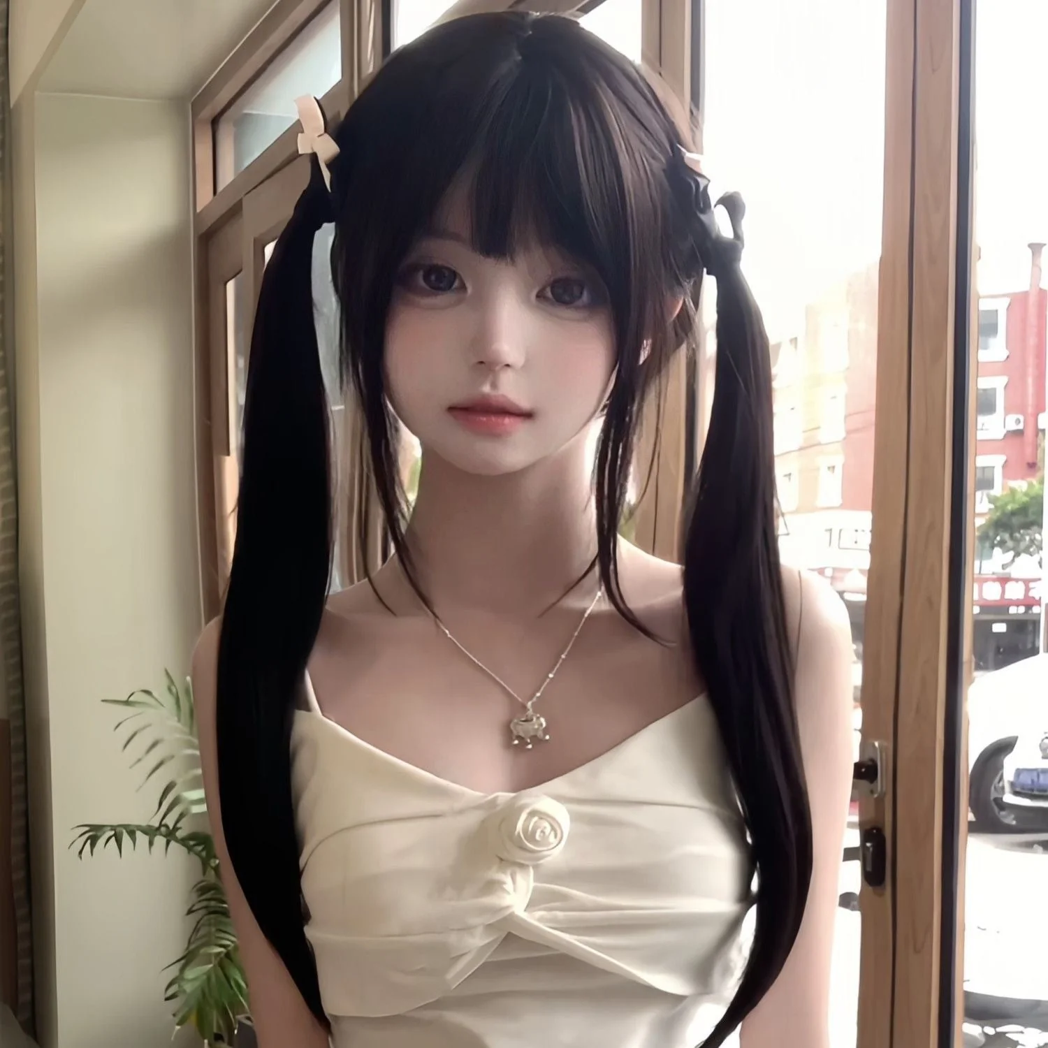Wig Female Natural Full-head Wig Style Fluffy Long Straight Hair - Image 6