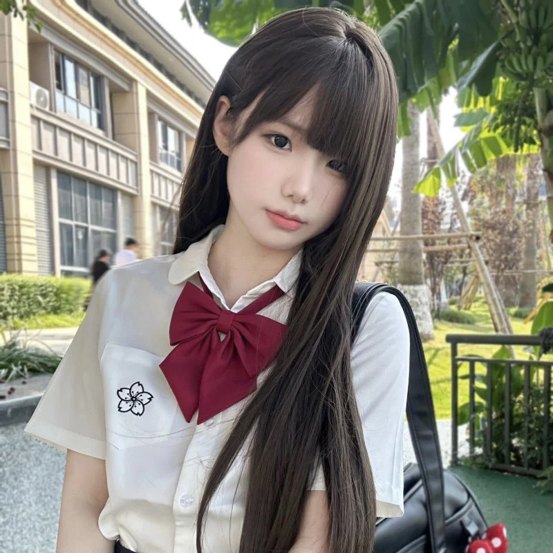 Wig Female Natural Full-head Wig Style Fluffy Long Straight Hair - Image 7