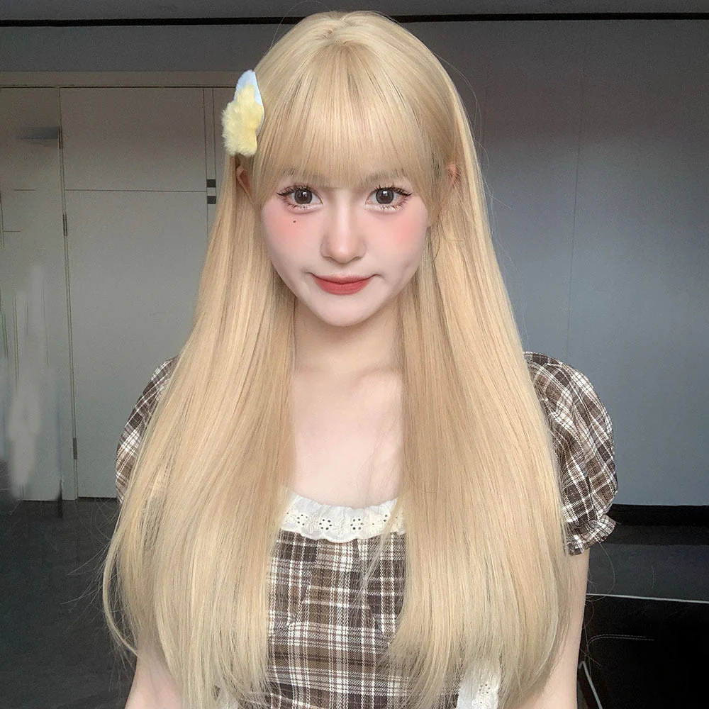 Wig Female Natural Full-head Wig Style Fluffy Long Straight Hair - Image 9