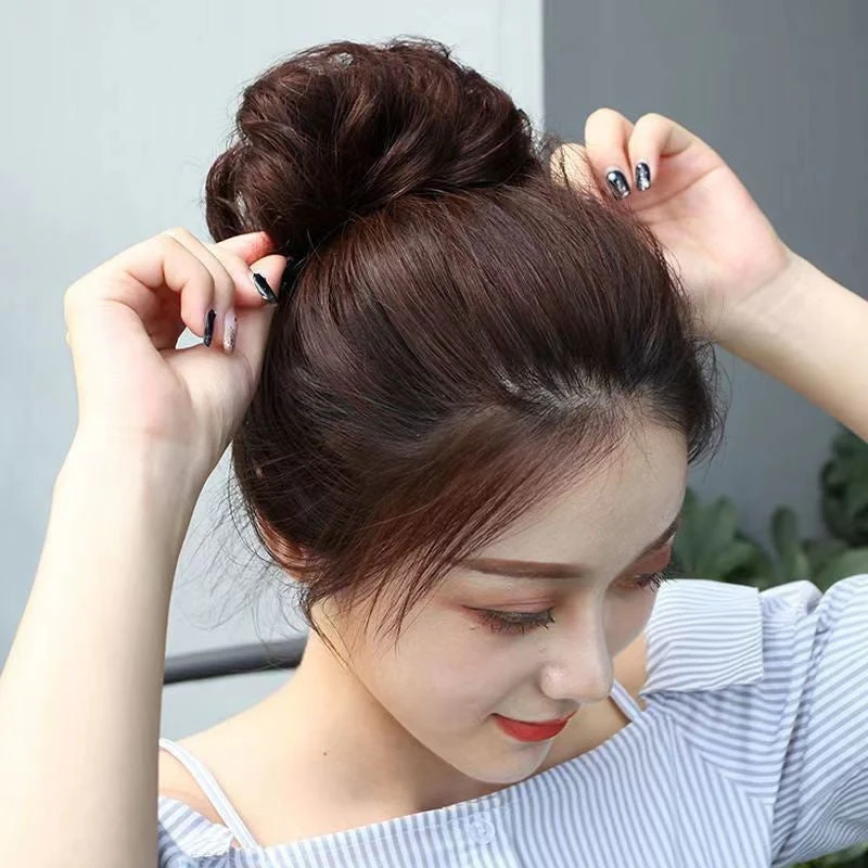 Wig Hair Band Bun Hair Band Fluffy Matte Simulation - Image 2