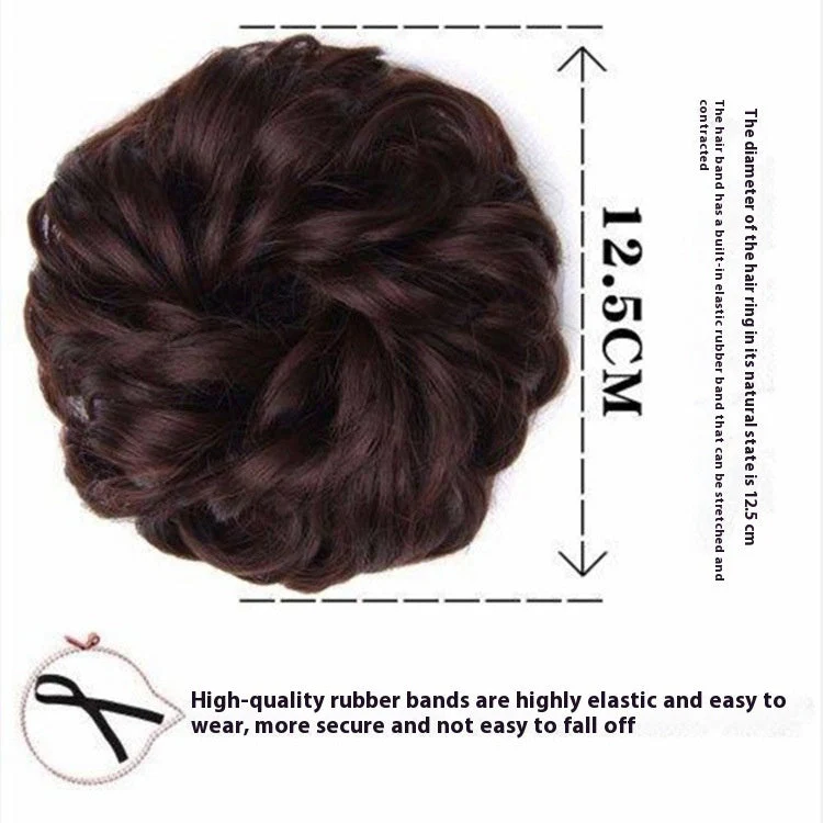 Wig Hair Band Bun Hair Band Fluffy Matte Simulation - Image 3