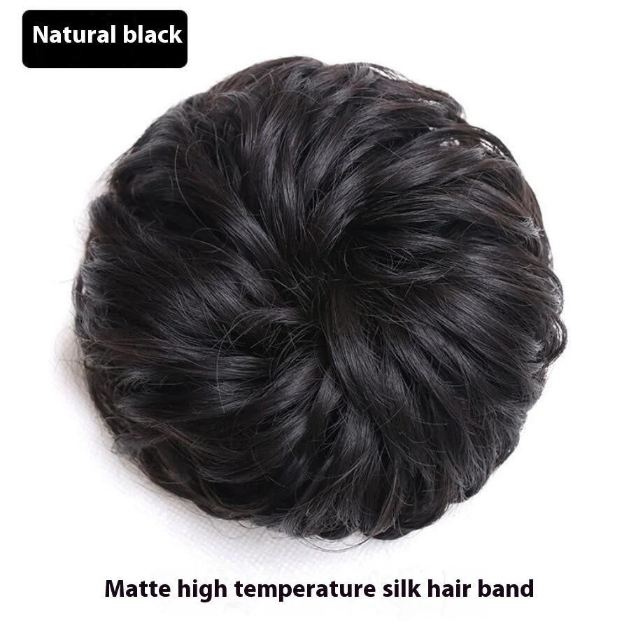 Wig Hair Band Bun Hair Band Fluffy Matte Simulation - Image 6